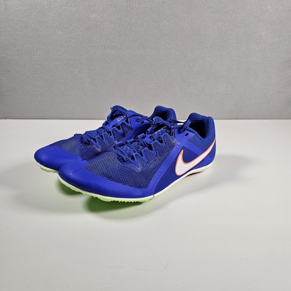 Nike Rival Multi Track Field Spikes Mens 10.5 Blue Orange DC8749-401‎ + Spikes